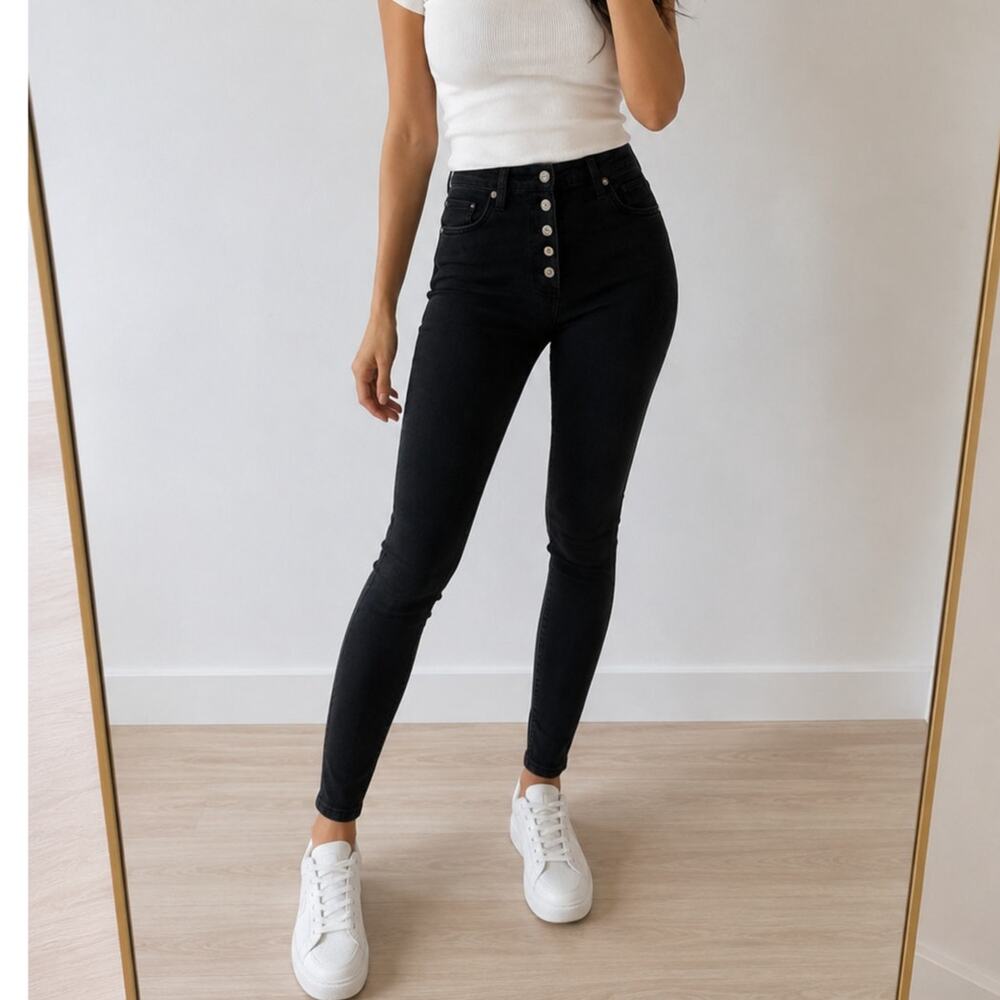 Citizens of Humanity🌿Premium Vintage Button Fly Skinny Jeans Women 24 Made USA
